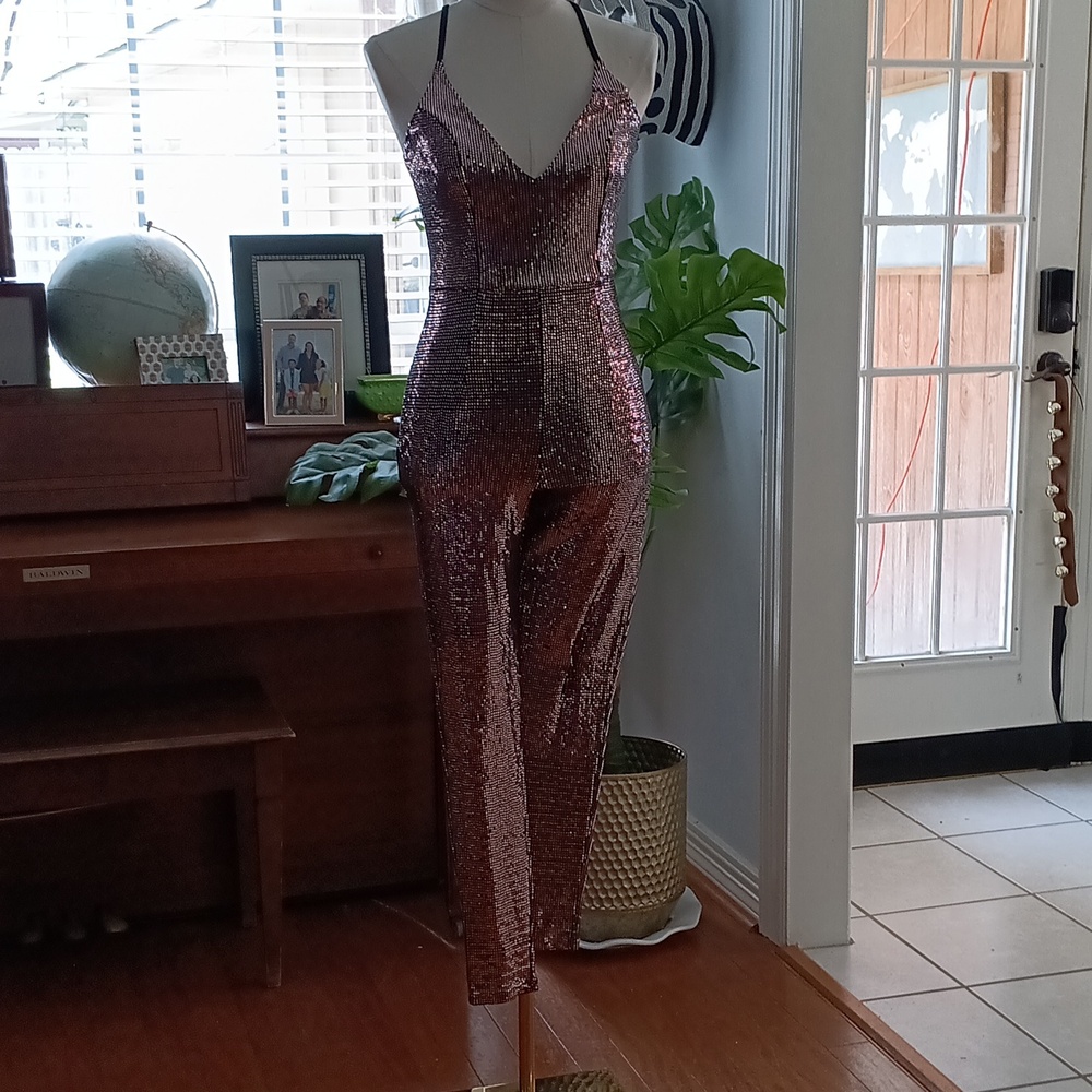 Charlotte russe shimmery jumpsuit